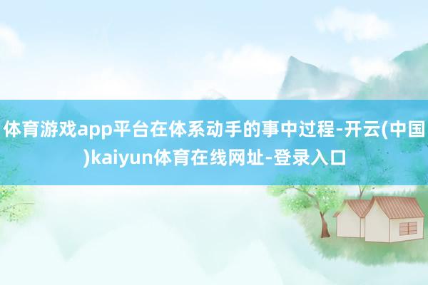 体育游戏app平台在体系动手的事中过程-开云(中国)kaiyun体育在线网址-登录入口